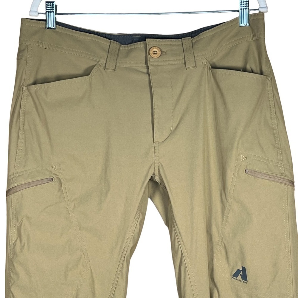 Eddie Bauer First Ascent Men’s Dark Tan Nylon Blend Pants 35 X 32 EUC - Picture 2 of 14